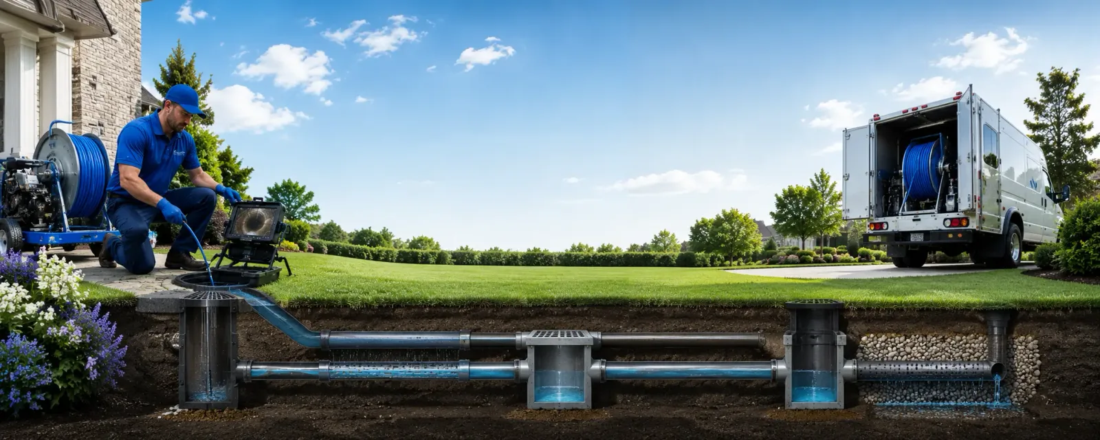 Outdoor drain cleaning information for Cylinder, IA